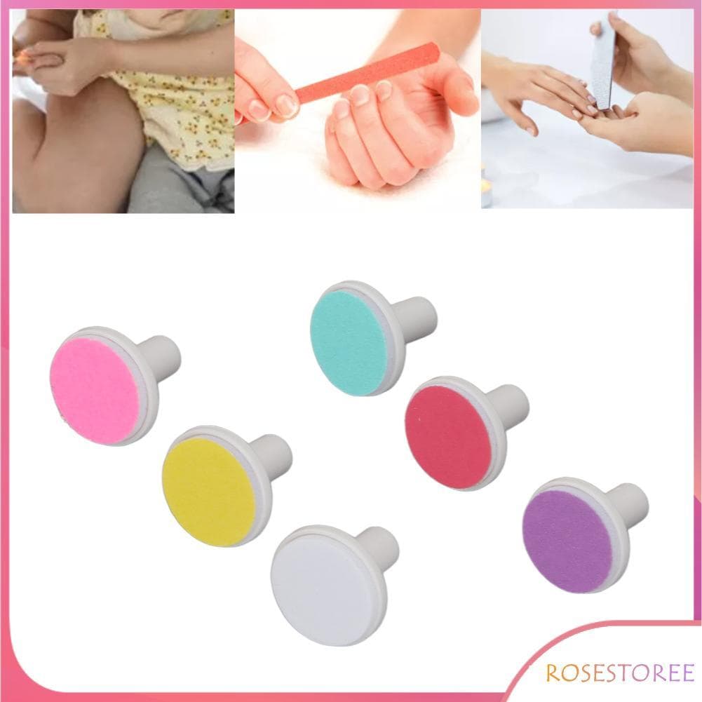 Rosestoree Rosestoree almofada para aparador de unhas, 6 peças de almofadas de substituição para bebê, cabeças de
