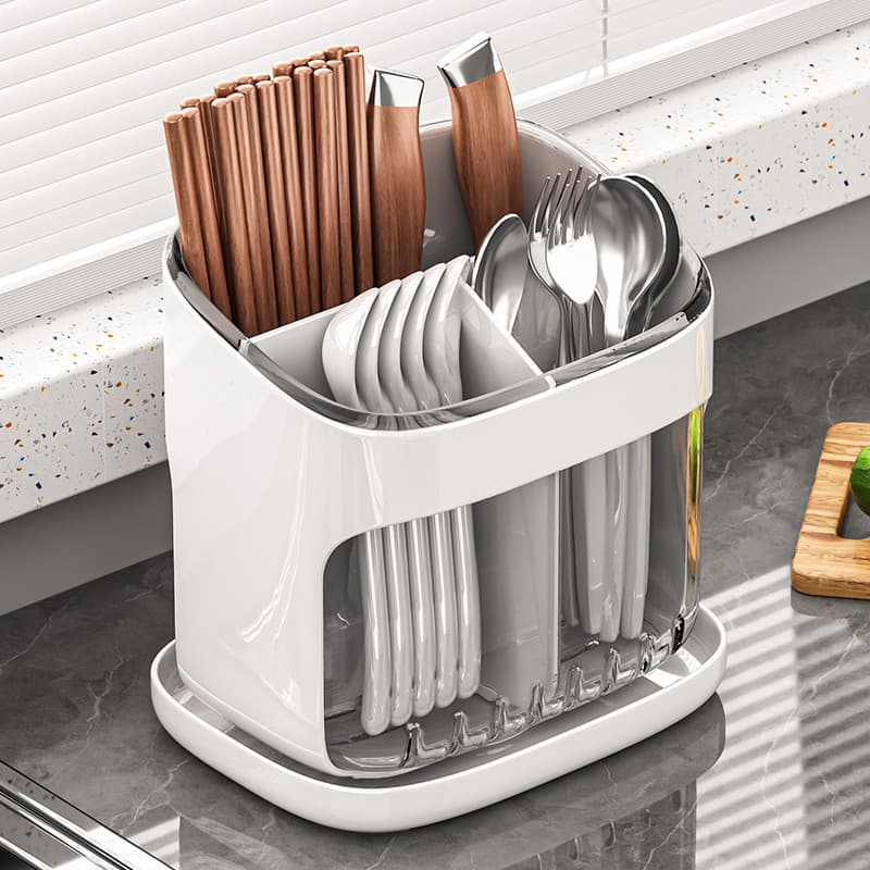 Suporte de pauzinho caixa de armazenamento High-End novo estilo cozinha bancada colher talheres dreno Rack gaiola rápida
