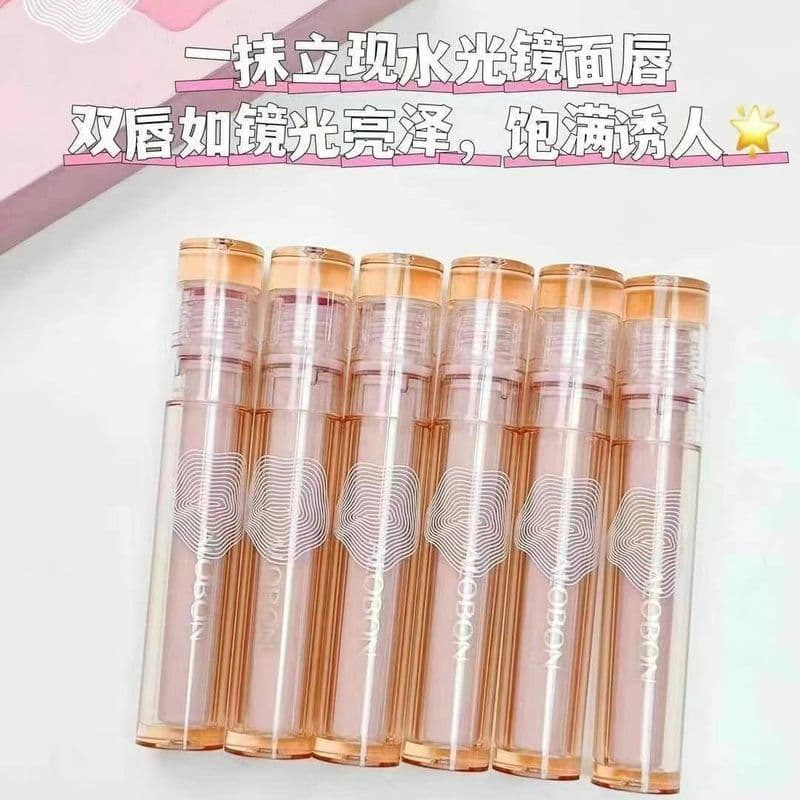 Última data brilho labial Yabon espelho hidratante não-hidratante brilhante Toot brilho de água labial refrescante batom