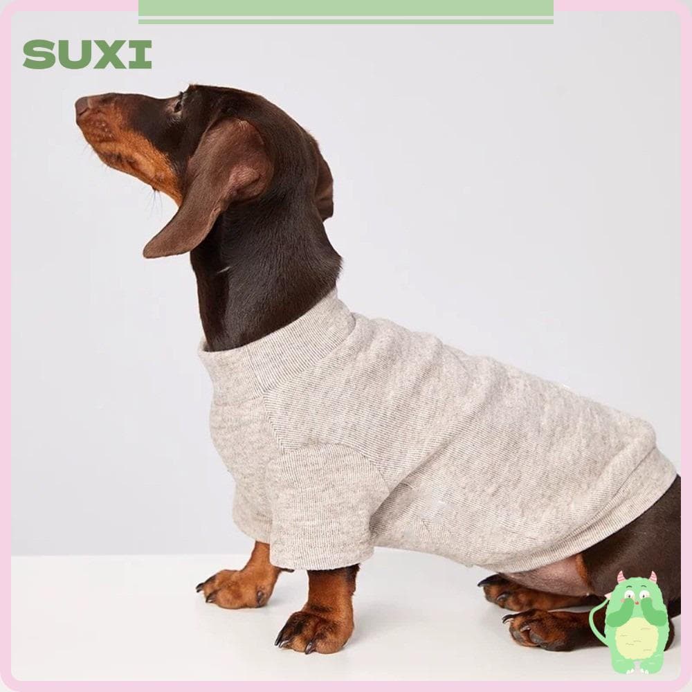LUCKY-SUXI Suéter Para Cães De Inverno , Textura Confortável , Camiseta Quentes , Roupas Estimação De Cor Sólida