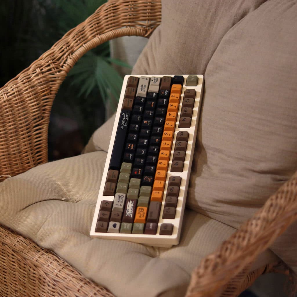 Milkyway Love Story Love Story R2 Green Keycap PBT Sublimação Dia Almoço Teclado Mecânico