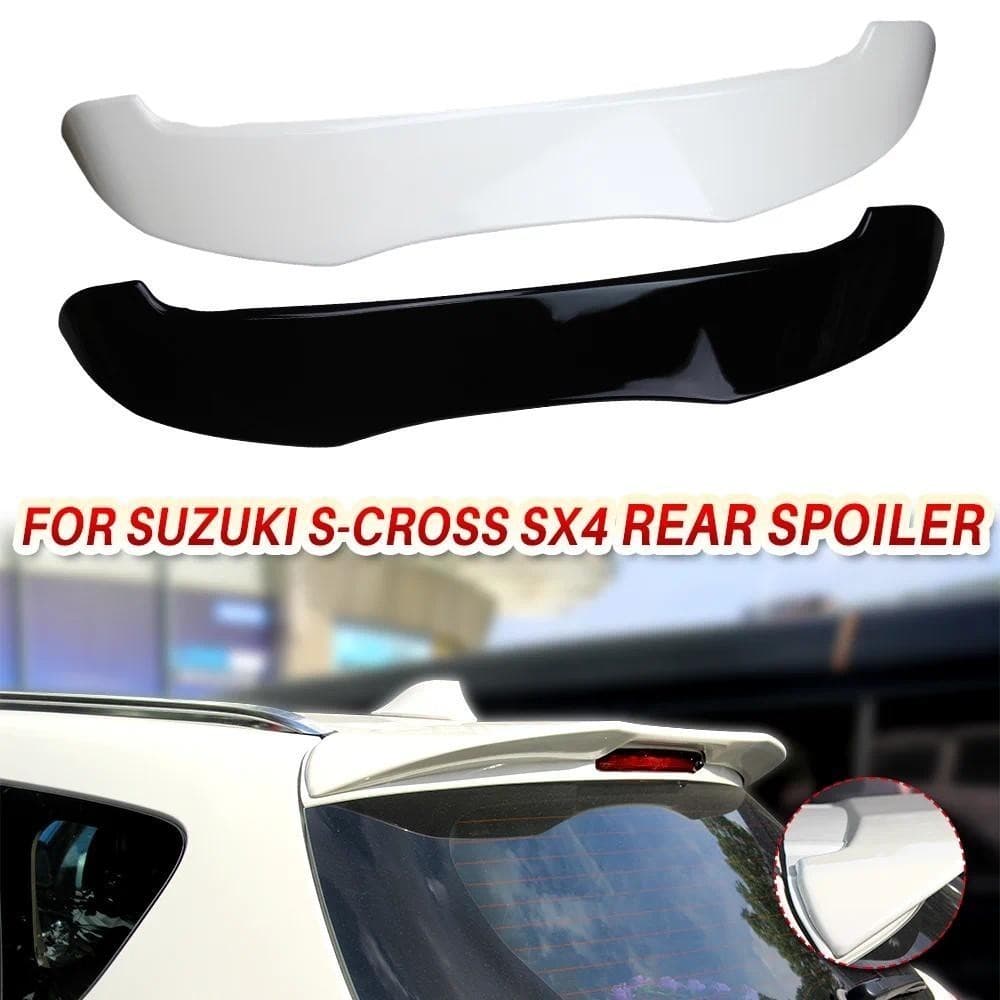 Para Suzuki S-Cross SX4 spoiler Traseiro ABS Asa Lábio Tronco Cauda gloss Preto Decoração Acessórios Do Carro 2014 2015