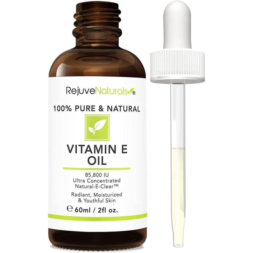 Óleo de Vitamina E - 100% Puro, 85.800 UI. Reparar Seca e Danificada Após Cirurgia, Acne, Manchas, Rugas, Imperfeiç