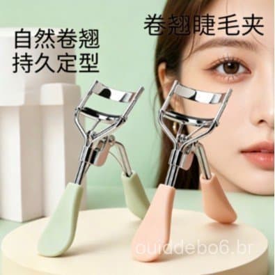 Curvador de Cílios Portátil com Cabo em Forma de Bico de Pato, Ferramenta de Beleza para Definição Natural dos Cílios, p