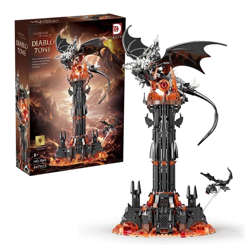 997PCS Lego Blocos de Construção Adultos Alta Dificuldade Série Harry Torre Escura Brinquedos de Montagem Educacional pa