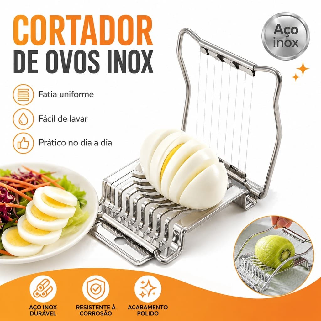 Cortador Fatiador De Ovos De Aço Inoxidável,Ovos Cozidos, Corte Manual De Fio, Morango, Cogumelo, Fruta Macia, Gadgets