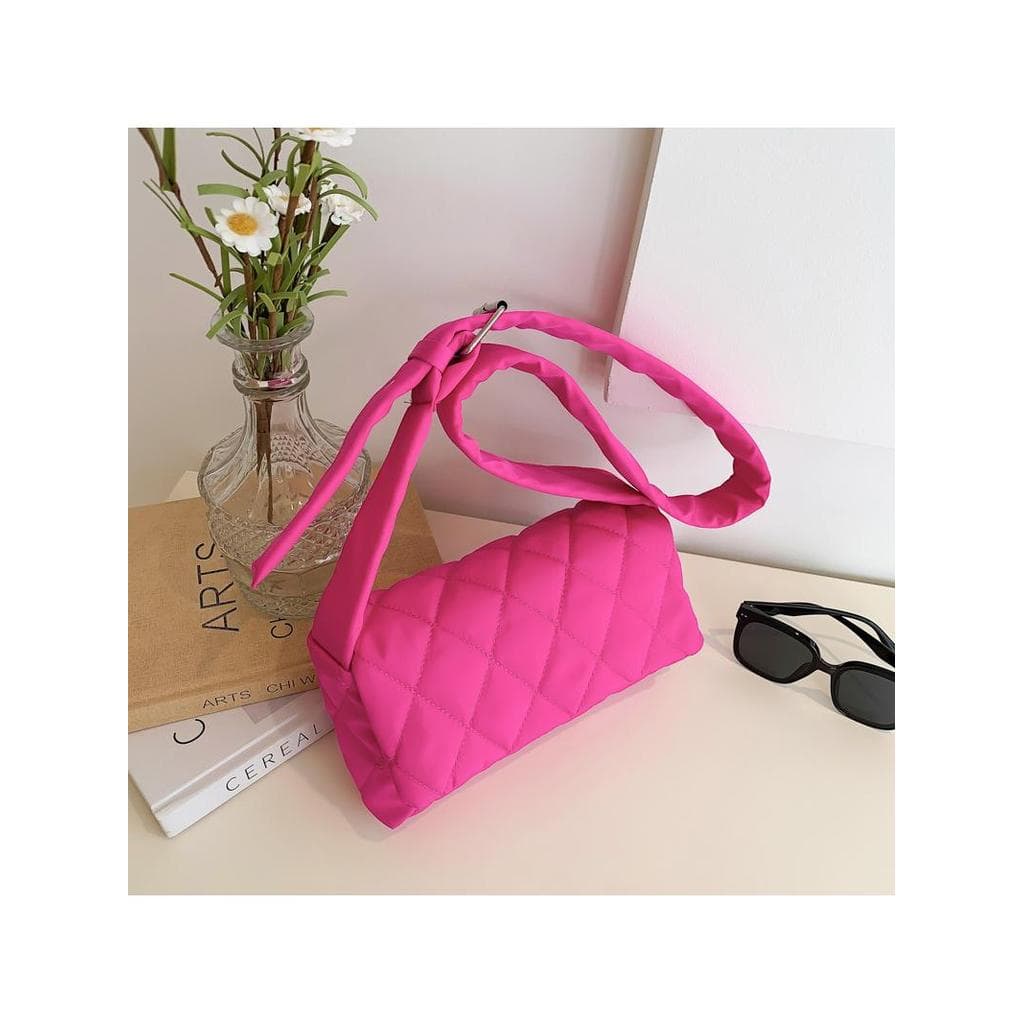 Saco de roupas de algodão 2026 novo estilo diamante bordado linha Casual cor sólida bolsa de ombro na moda estilo esport