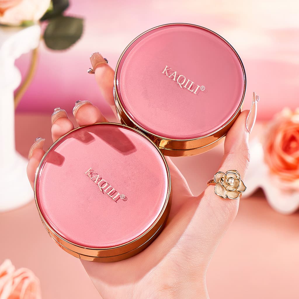 Kaqili rosa peptídeo maquiagem almofada bb creme conjunto substituição gratuita núcleo corretivo hidratante refrescante
