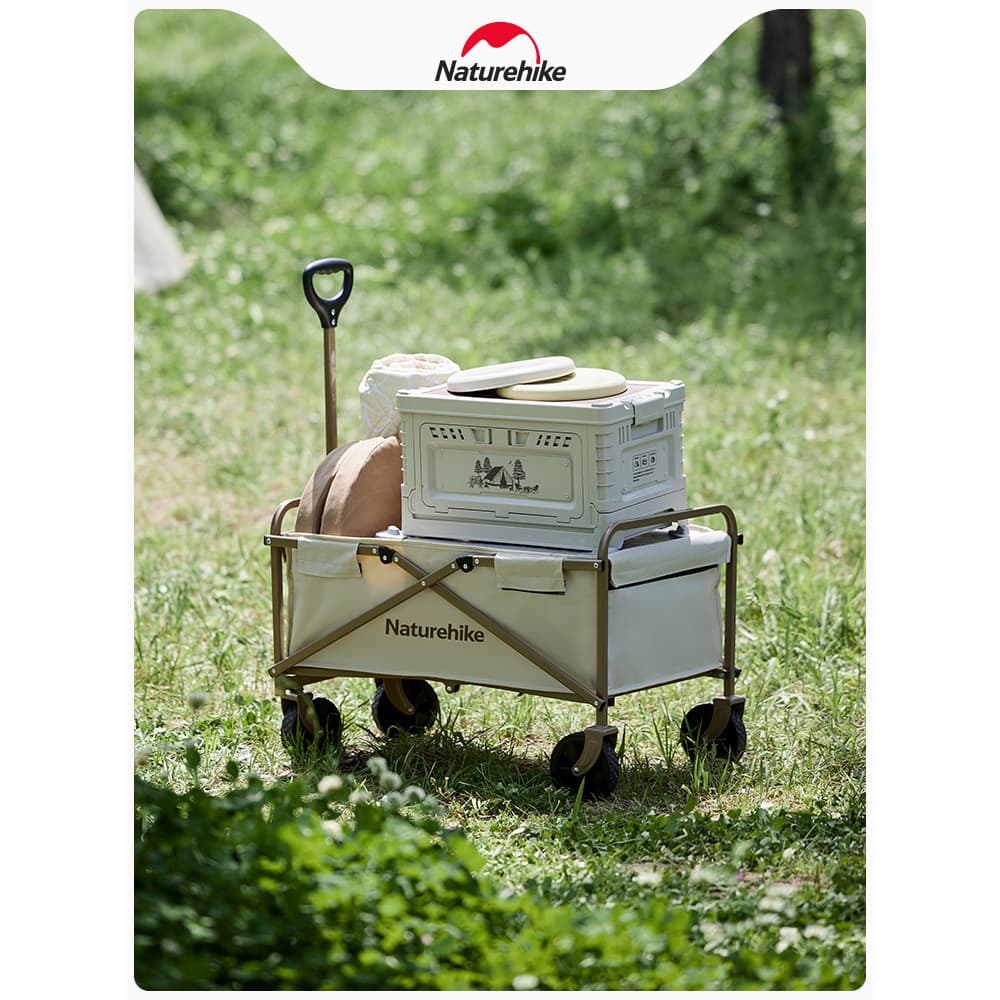 Naturehike Naturehike mini carrinho dobrável para acampamento ao ar livre, piquenique, acampamento, carrinho portátil pa