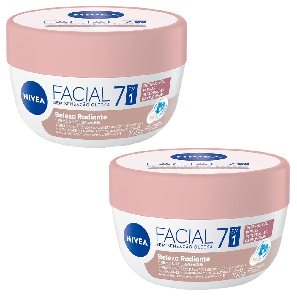 Nivea Hidratante Beleza Facial Radiante Efeito Matte Pele Saudável 100g