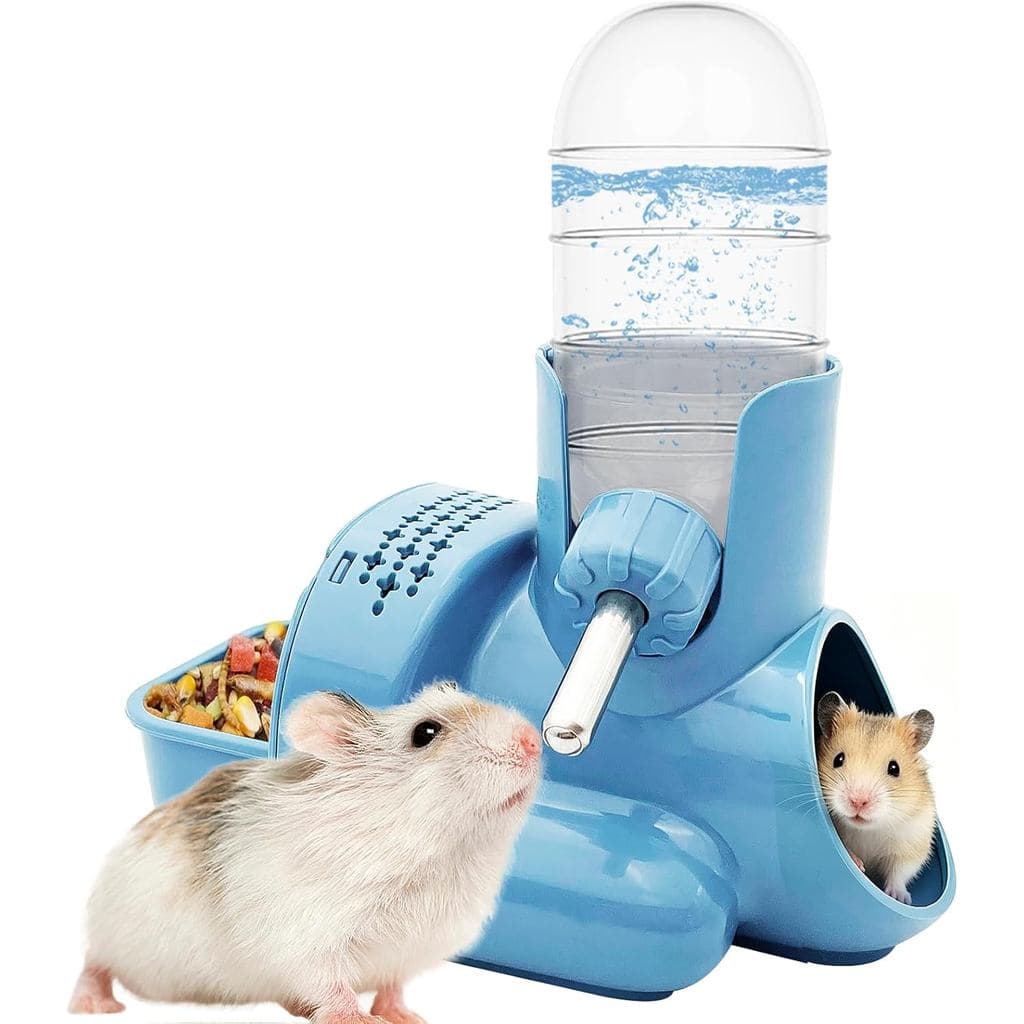 VANNON Garrafa de Água para Hamster 3 em 1, Sem Gotejamento, Garrafa de Água para Pequenos Animais, Dispensador Automáti