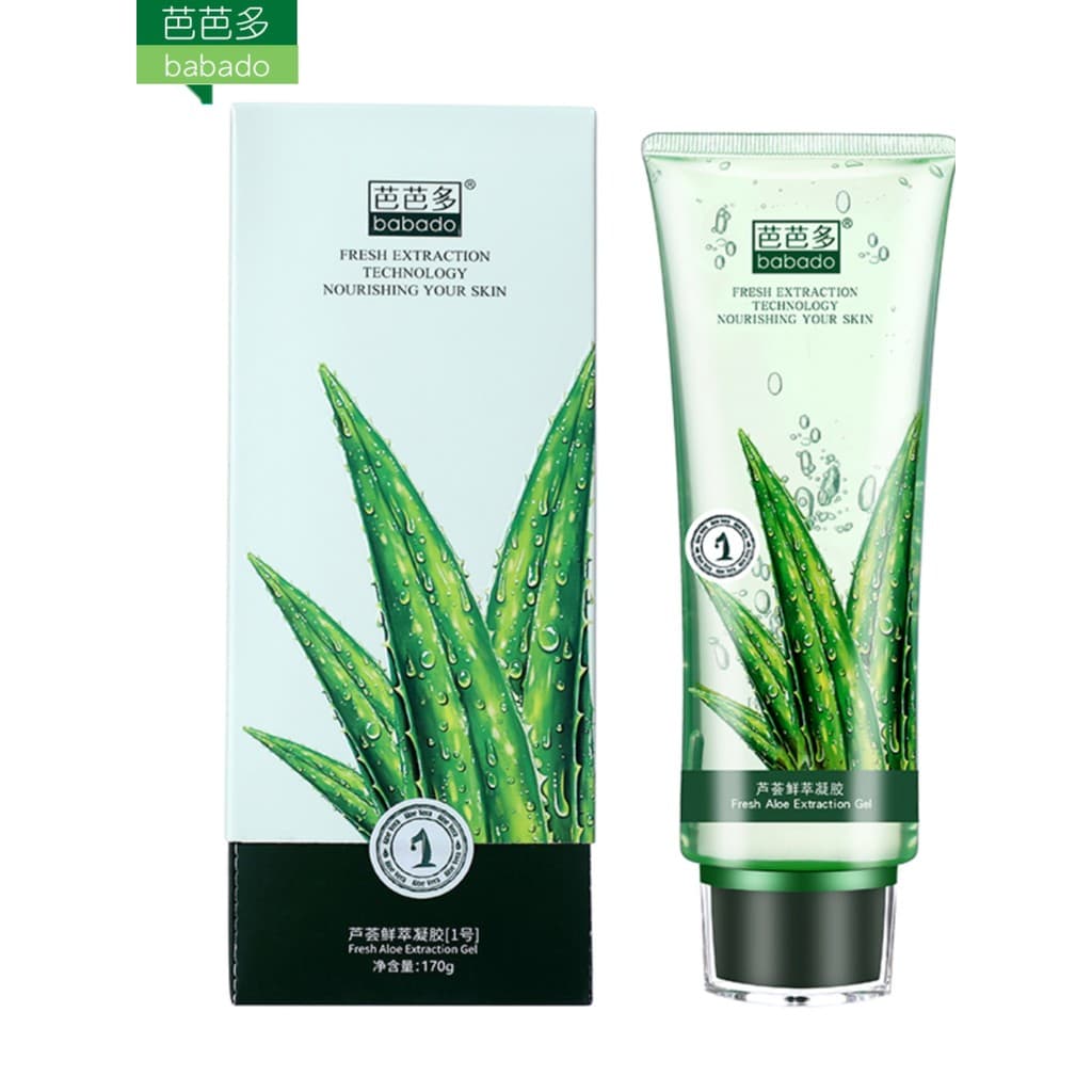 Babado Aloe Vera Extrato Fresco Gel No. 1 170g Hidratante Após Reparação Solar Máscara de Melhoria de Acne Gel de Aloe V