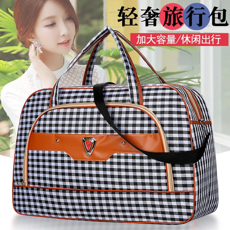 Super grande capacidade saco de viagem Extra grande mochila feminina portátil leve simples saco Civil masculino forte mo