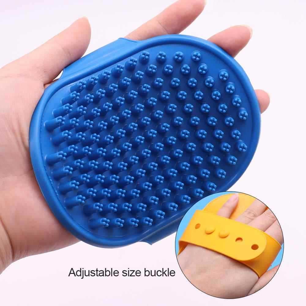 Silicone Pet escova de banho cão banho escova luvas gato banho suprimentos de limpeza ferramentas gato escova Cross-Bord