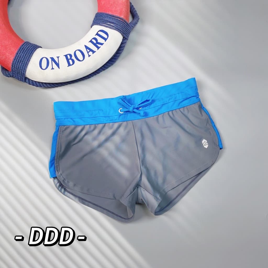 DDD Pedido Original Adulto Senhoras Calção de Natação Boxer Anti-reflexo Anti-constrangimento Conservador Laced-up Taman