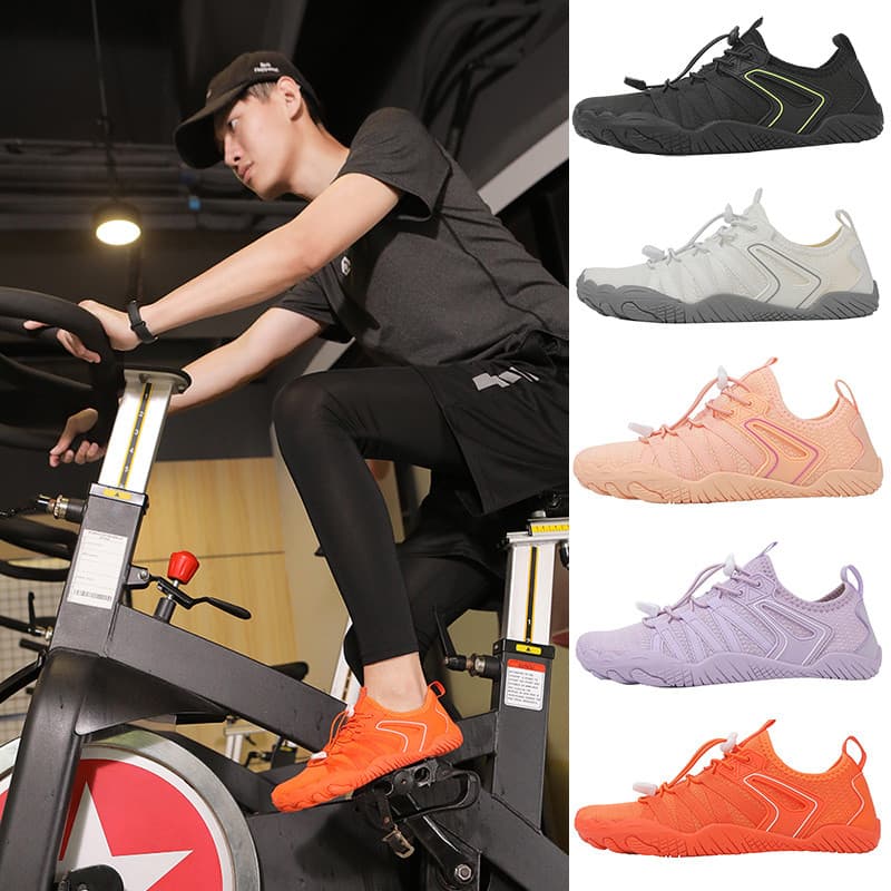 Ginásio dinâmico ciclismo sapatos de ciclismo dos homens esteira sapatos especiais sola macia leve Indoor pular corda Yo