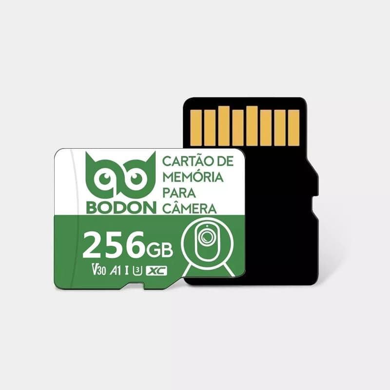 Novo Cartão BODON Verde 64GB 128GB 256GB Vigilância DashCam micro SD