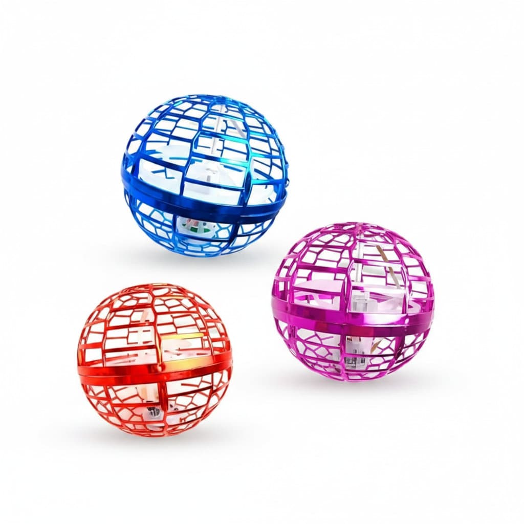 Brinquedo Bola Voadora Boomerang LED Controle Remoto Interativa Recarregável para Crianças e Fa