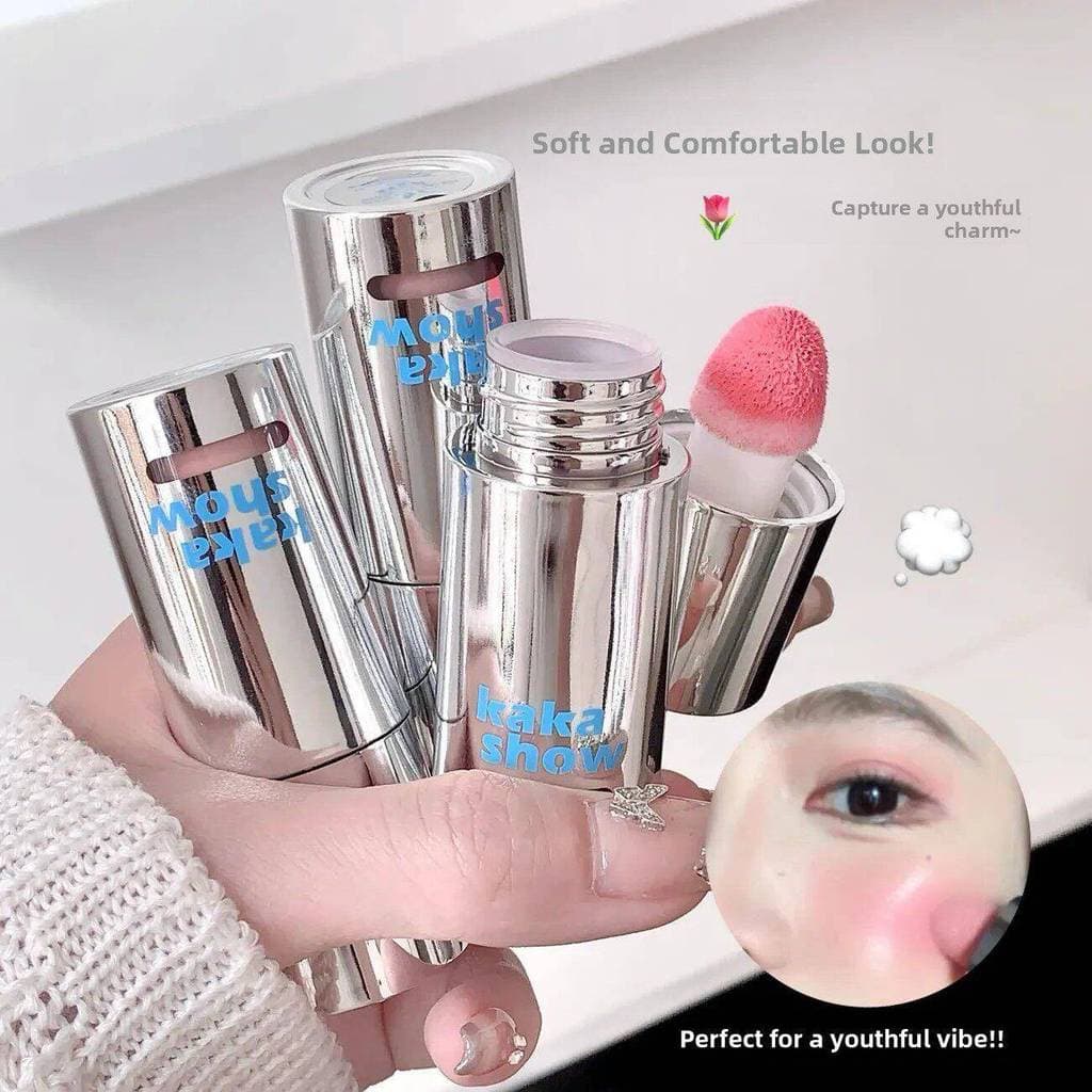 Produto autêntico tão suavemente beliscado!Blush líquido creme líquido lama fosco Nude maquiagem atmosfera contorno lige