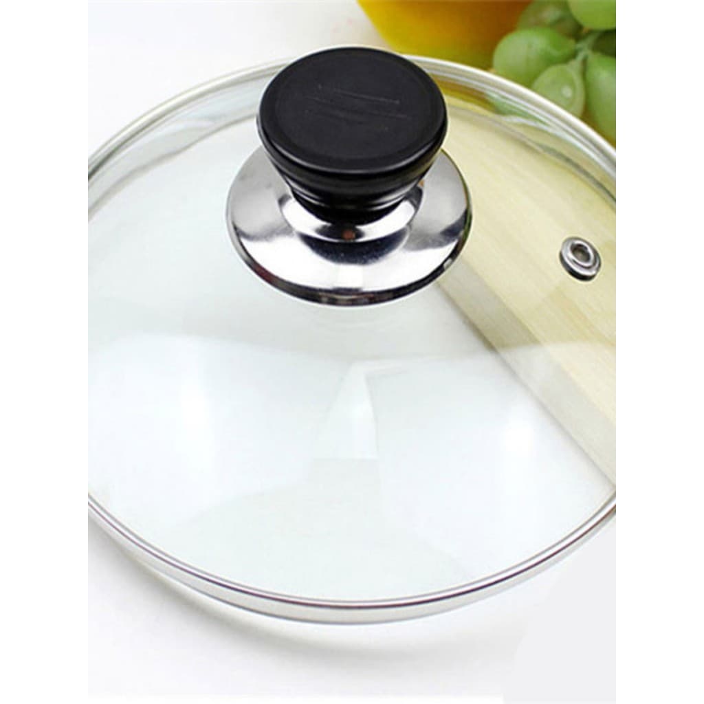 Tampa de panela de vidro temperado wok panela de sopa a vapor pote multiuso tampa de panela elétrica cozinha doméstica w