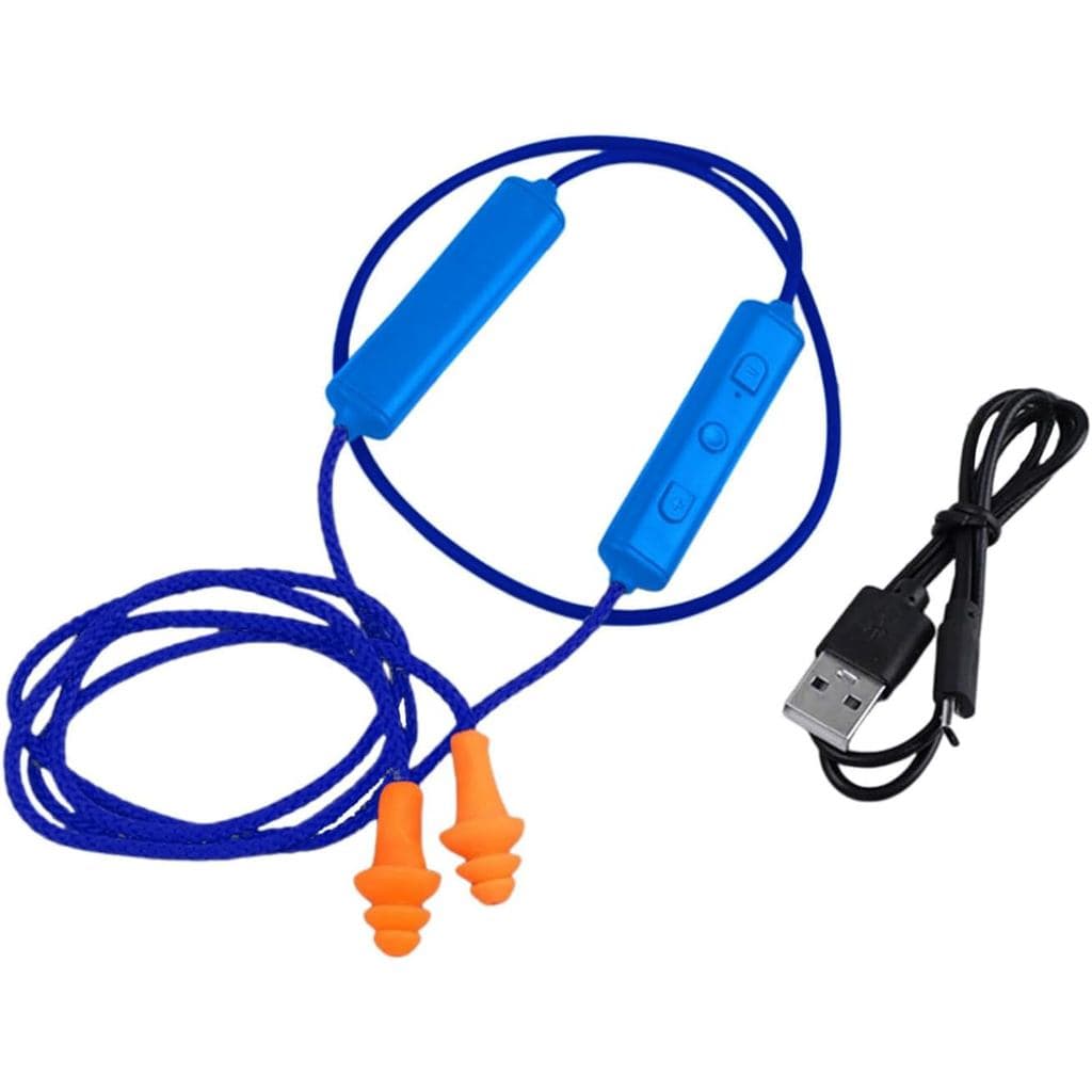 Protetores Auriculares Bluetooth para Trabalho, Protetores Auriculares de Silicone Reutilizáveis, Ideais para Fontes de