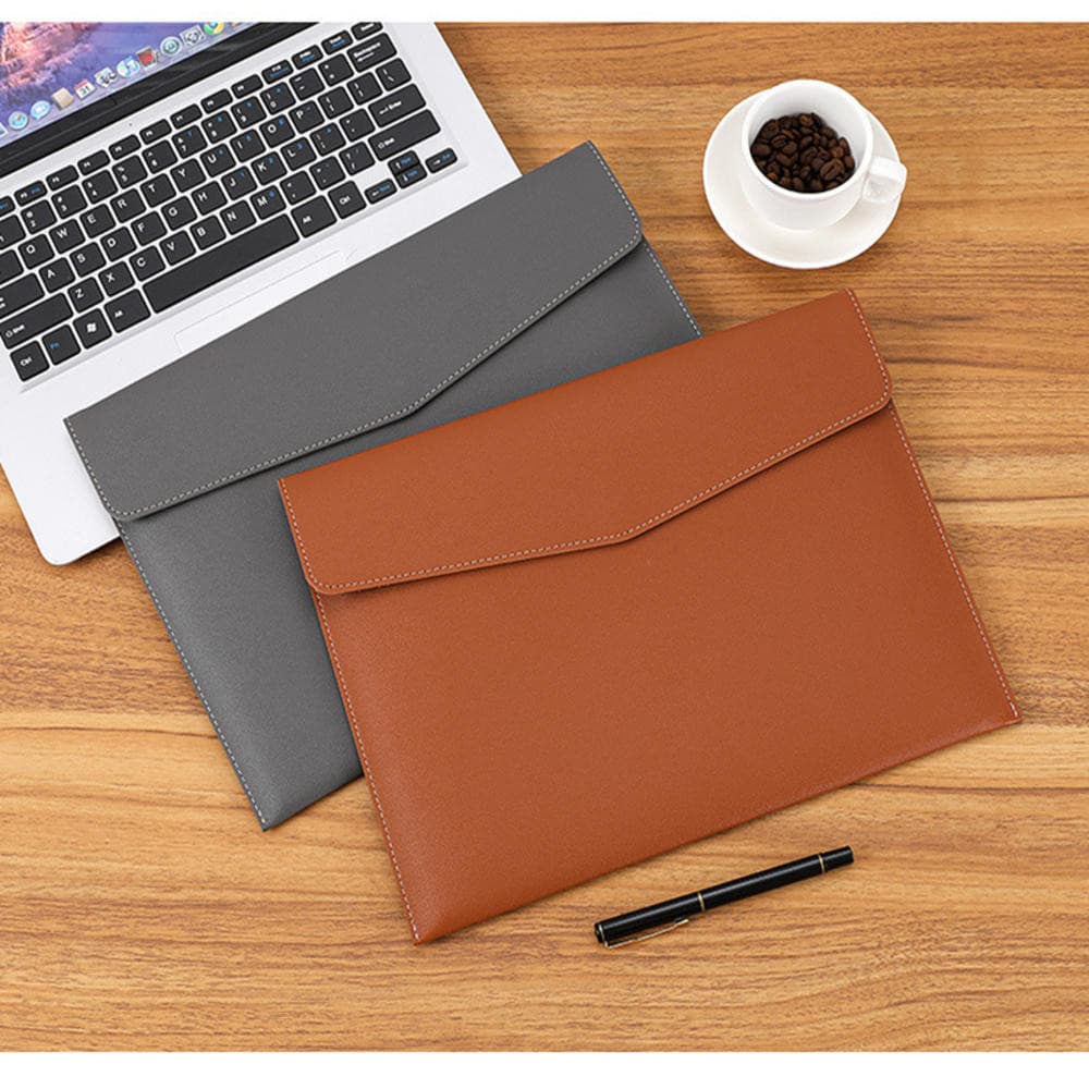 Sacos De Arquivo De Couro A4 Envelope Feminino Organizador De Documentos Múltiplas Cores