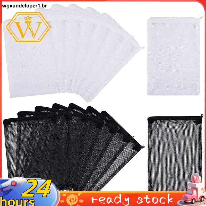 16 Sacos De Malha Para Aquário PCS , Filtro De Mídia De Nylon Com Zíper (Carbono Particulado) , Bio Balls