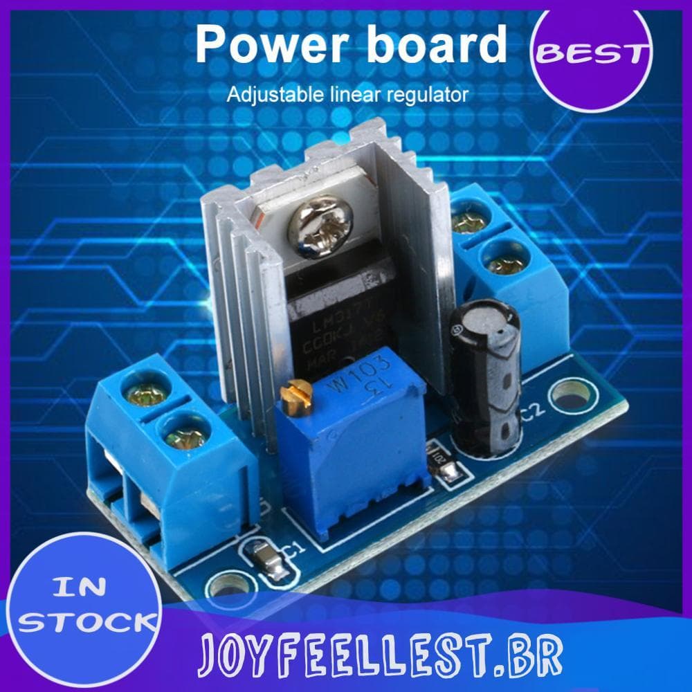 Fonte De Alimentação Do Regulador De Tensão Ajustável Buck Step Down LM317 DC-Conversor Entrada 4.5V-40V Saída 1.2-37V P