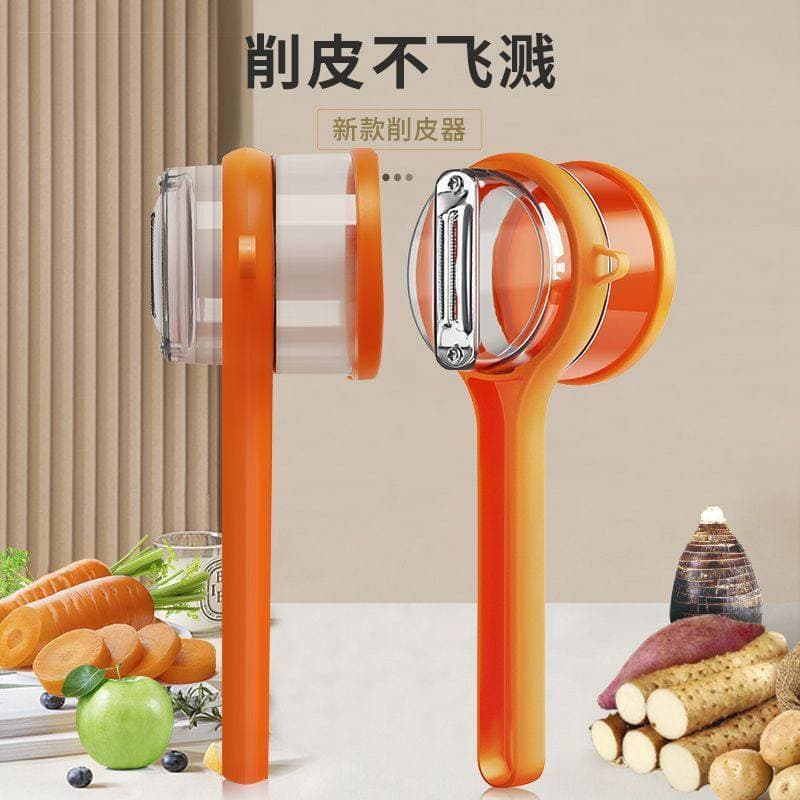 Descascador Multifuncional com Compartimento de Armazenamento Visível para Uso na Cozinha, para Espargos e Peras, com Co