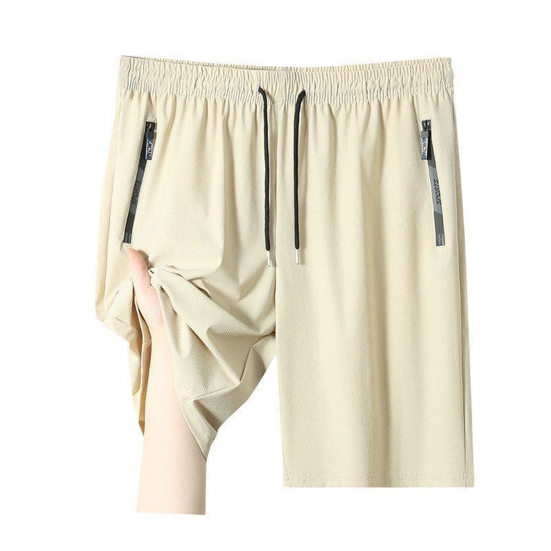 Meninos alta elástica Shorts de seda gelo crianças verão estilo fino cinco pontos médio grande meninos meninos calças es