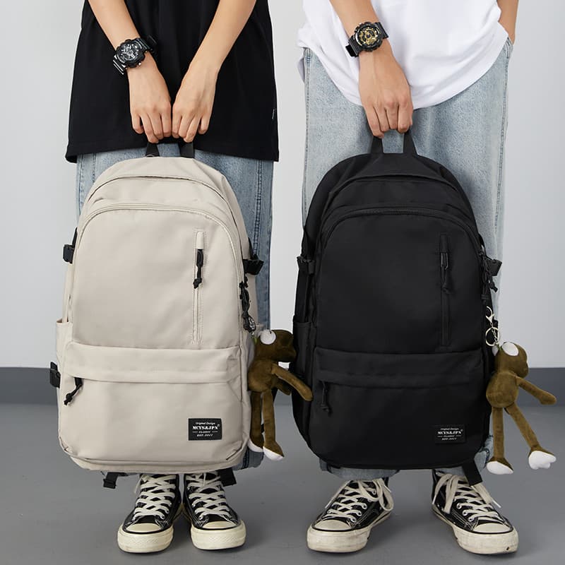 Street Wear mochila masculina simples grande capacidade saco de viagem mochila estilo japonês júnior estudantes do ensin