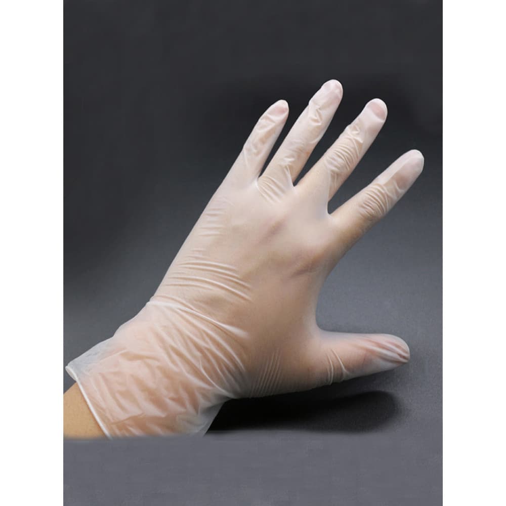 Luvas descartáveis de PVC sem pó, processamento de alimentos, cozimento, faça você mesmo, sem látex, 20 peças, tamanho d