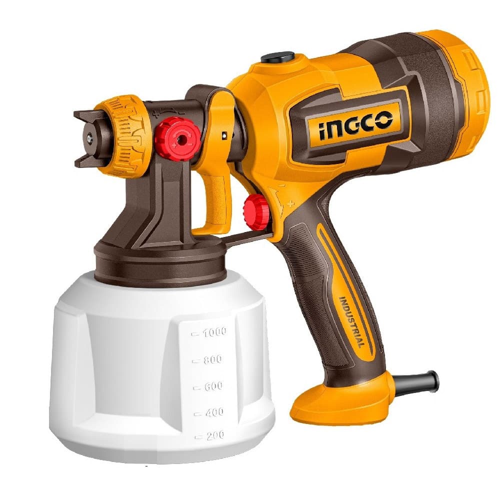 Pistola de Pintura Elétrica INGCO USPG4506-9 530W 1000ml com Função Soprador 127v