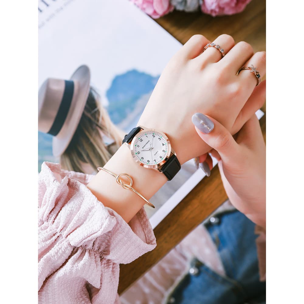 relogio feminino pequeno relogio feminino pequeno delicado Moda versão coreana à prova d'água atmosférica júnior estudan