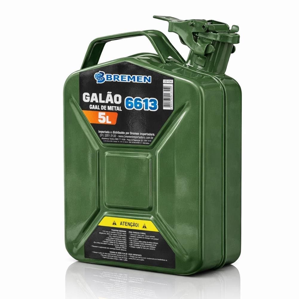 Galão de Metal Para Gasolina 5L 0.6mm Bremen 6613