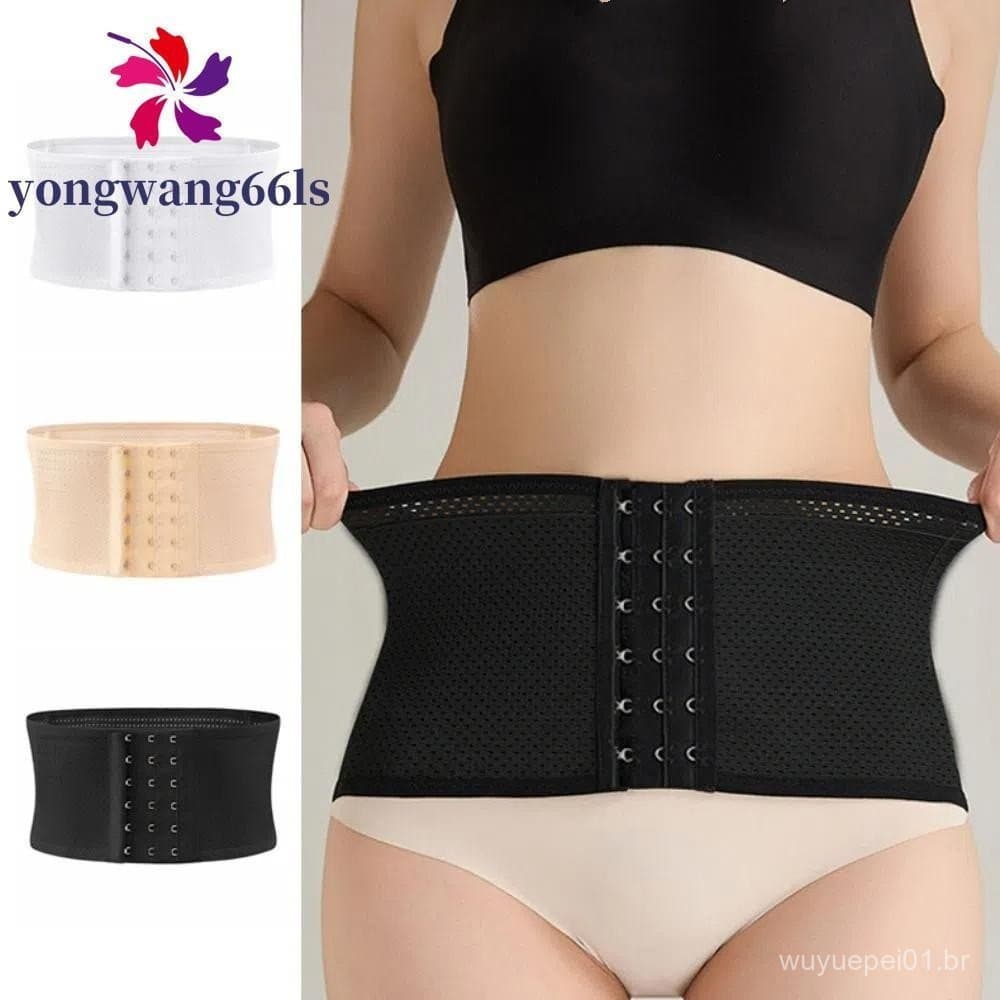 YONGWANG Modelador De Controle De Barriga , Cinto Curto Fino Oco , Treinador De Cintura Ajustável Sem Costura