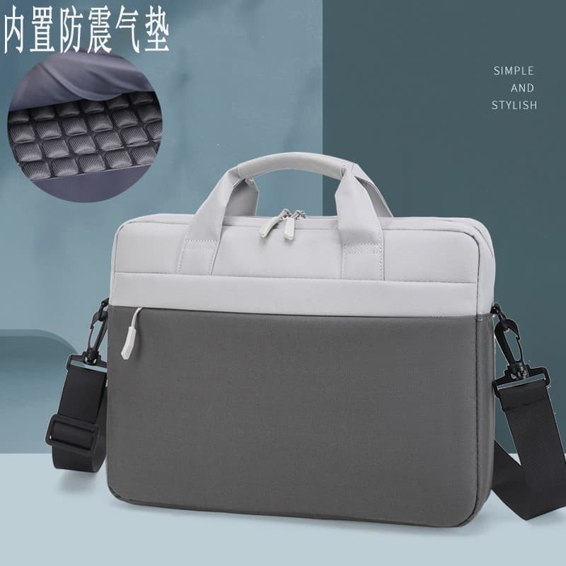 2025 Novo estilo à prova de choque bolsa para Laptop feminina 52 cm 16 masculino simples pasta de arquivo de um ombro ad