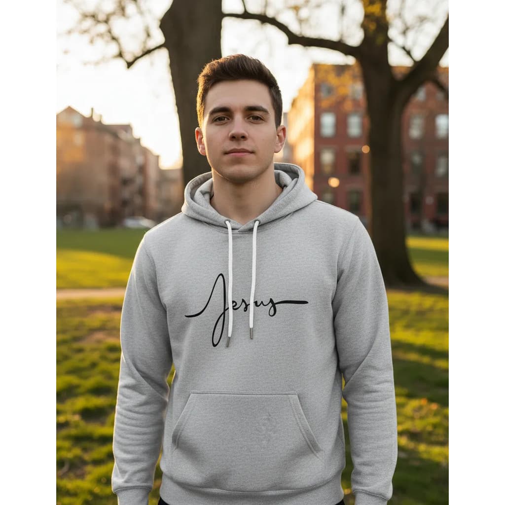 Moletom Blusa De Frio Canguru Com Capuz Jesus Religião