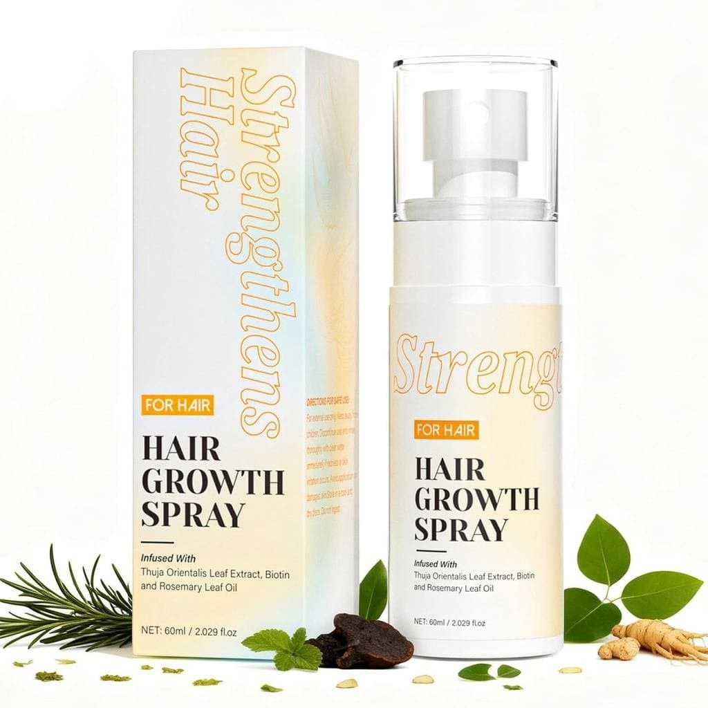 Spray para Crescimento Capilar para Mulheres e Homens, Sérum para Crescimento Capilar com Óleo de Alecrim e Biotina, Aju