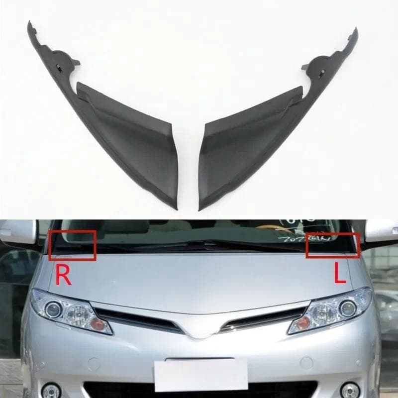 Frente Do Carro Fender Pára-Brisa Limpador Lateral Cowl Extensão Guarnição Capa Para Toyota Estima Previa ACR50 ACR55 20