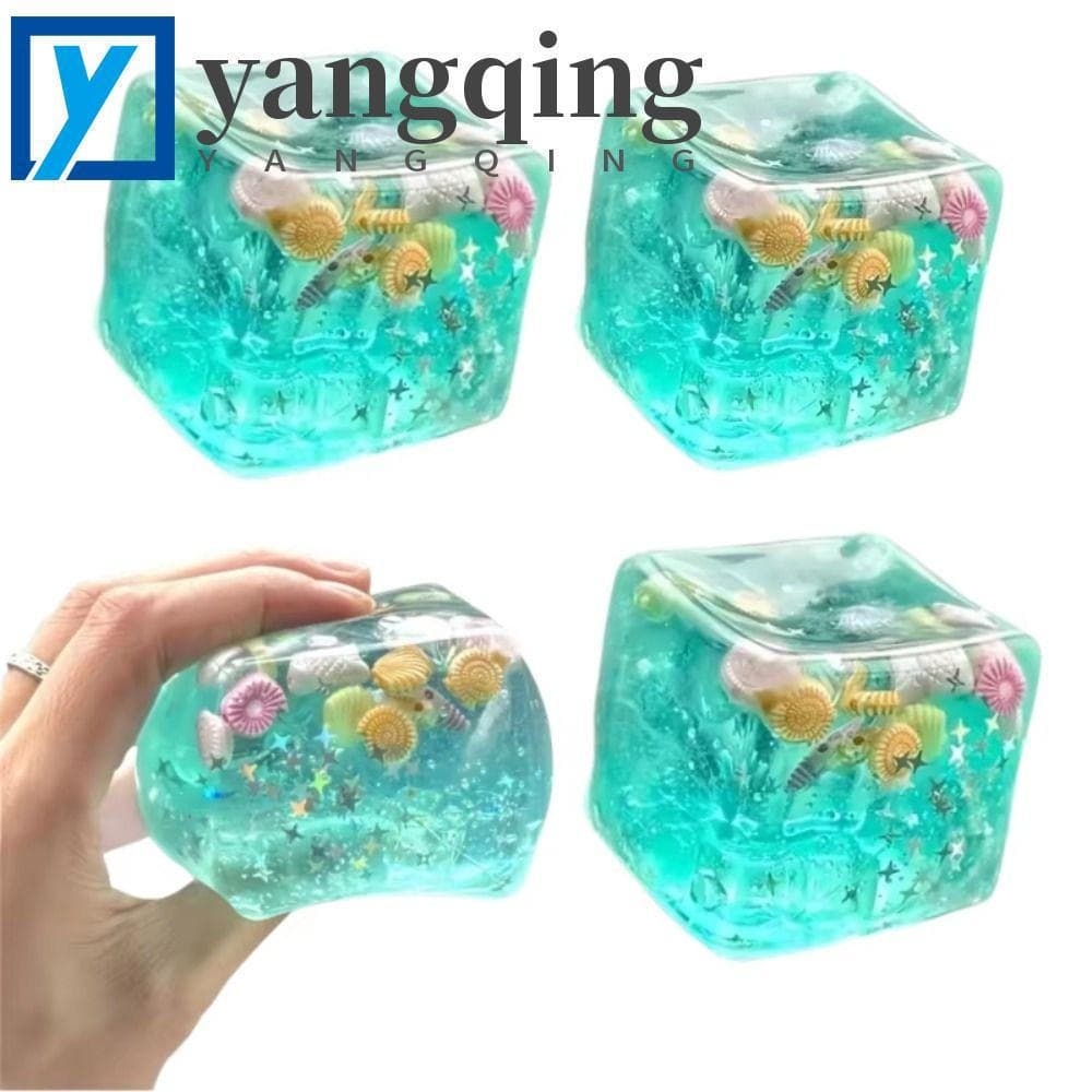 Brinquedos Sensoriais Do Autismo De YANGQING , Bolas Moles Super Macias Oceano Cubo De Gelo , Brinquedo Mole Transparent