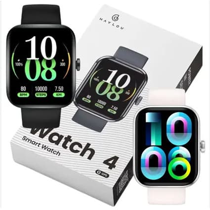 Smartwatch Haylou Watch 4 Gps 1.93 Chamadas Bluetooth Ip68 Preto