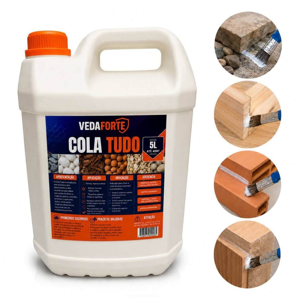 Cola Tudo Veda Forte Alta Performance Nanotecnologia 5 Litros