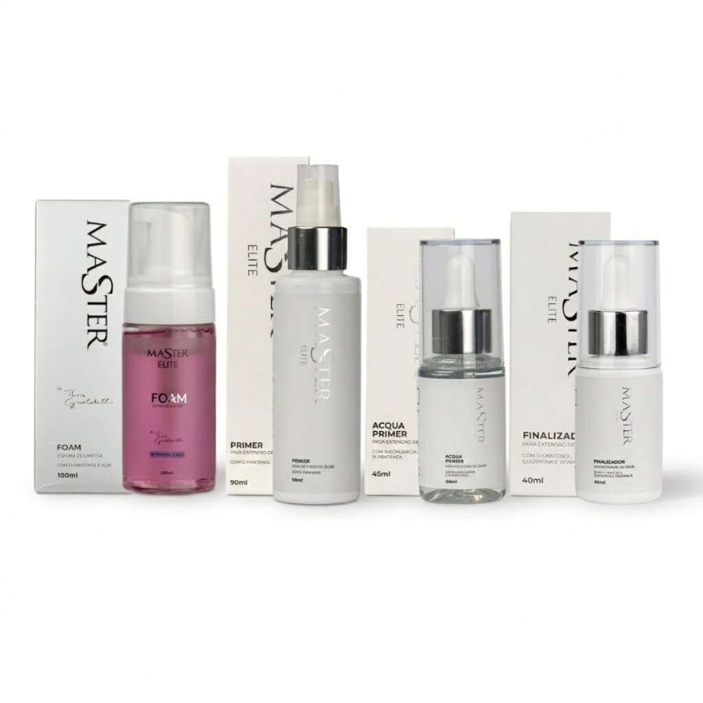 Kit Retenção Master Elite Foam Primer Acqua Finalizador