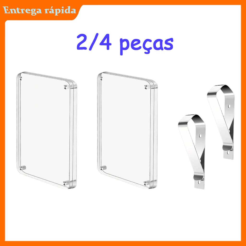 Quadro magnético portátil da foto do carro, apropriado para a instalação da viseira de sol, Decoração fixa da foto