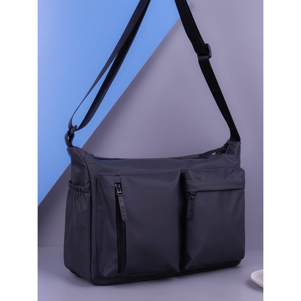 Bolsa mensageiro masculina de grande capacidade, bolsa de ombro de negócios, mochila masculina, pano Oxford, leve, bolsa