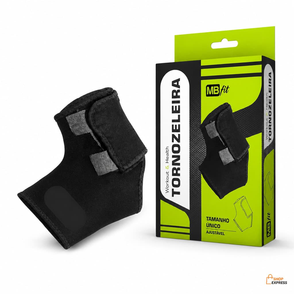 Tornozeleira Ortopedica Ajustavel Neoprene Estabilizadora Dor Crossfit Esporte