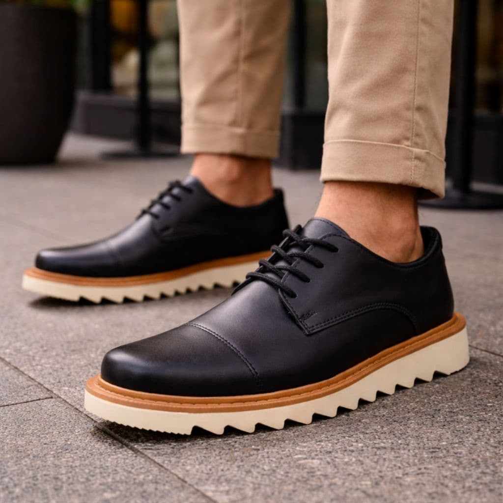 Sapato Mocassim Masculino Casual Oxford Social Solado Tratorado Confortável Calce Fácil Trabalho