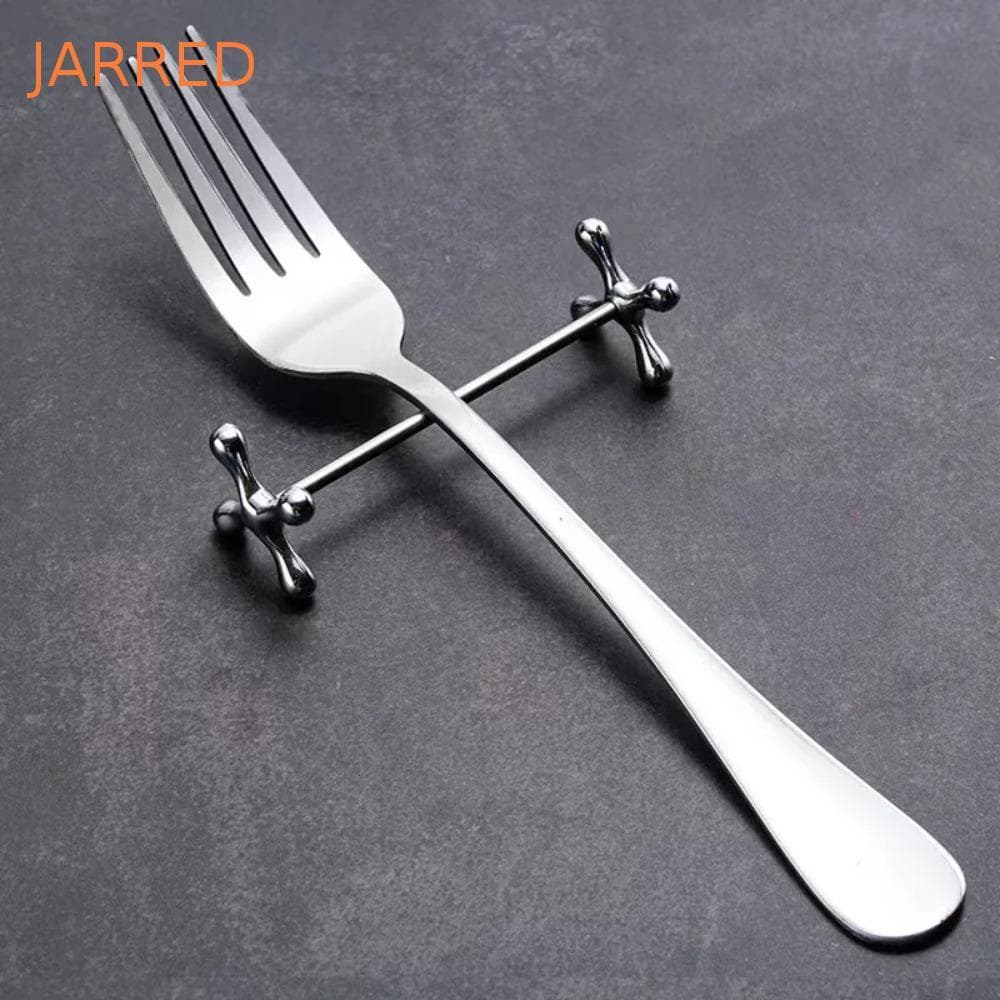 Travesseiro De Pauzinho JARRED , Suporte De Colher Galvanizado De Estilo Japonês Garfo De Aço Inoxidável Em Formato De B