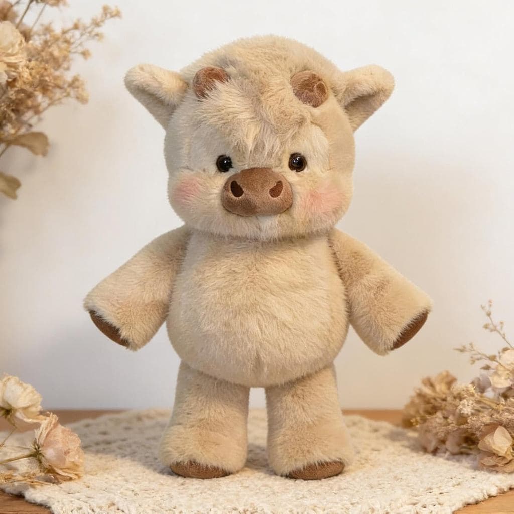 Pelúcia de Vaca Corredora, Brinquedo de Pelúcia Antiestresse de 15 Polegadas, Novo Brinquedo de Pelúcia com Pernas Móvei